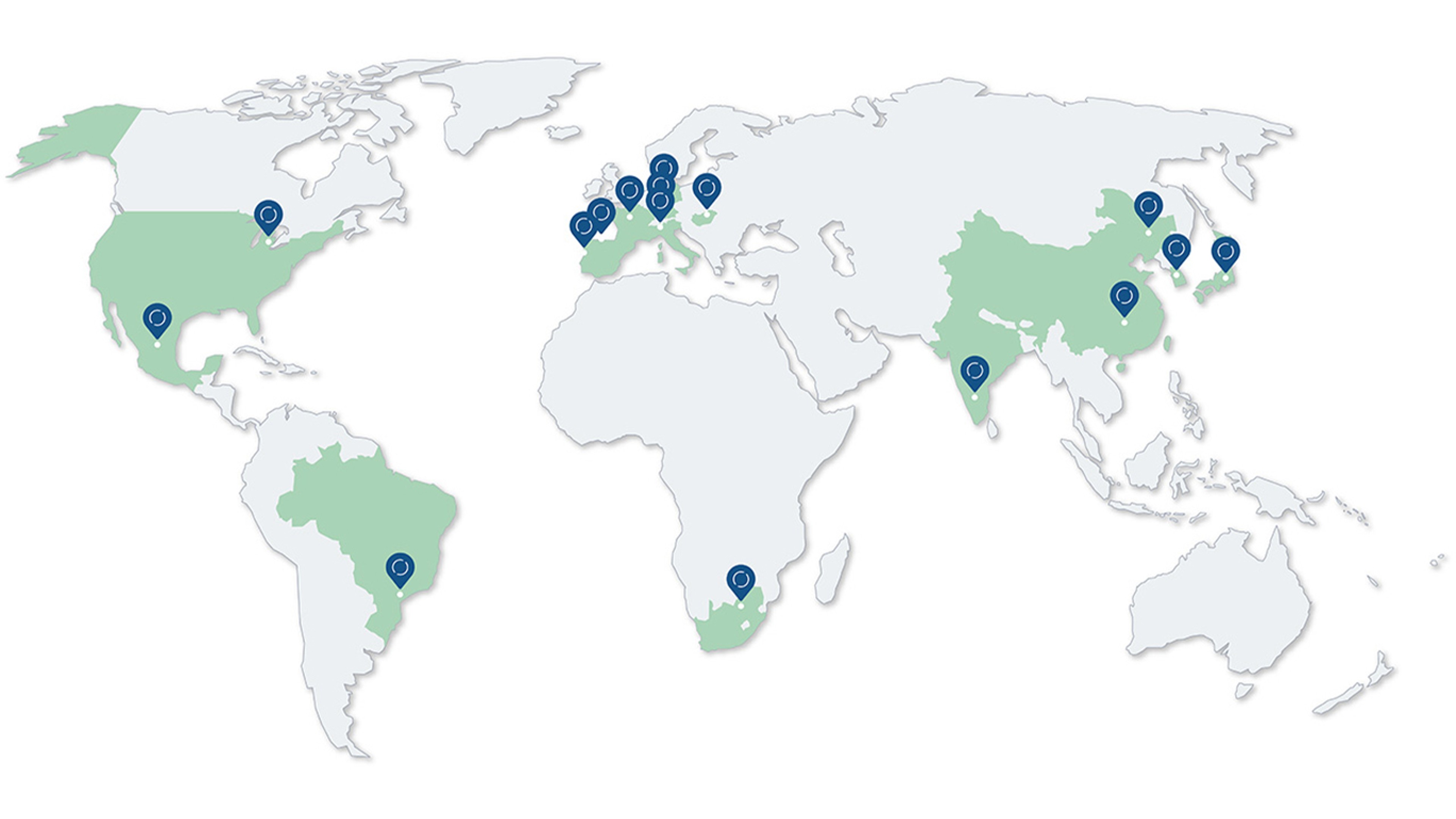 A SEG Automotive no mundo.